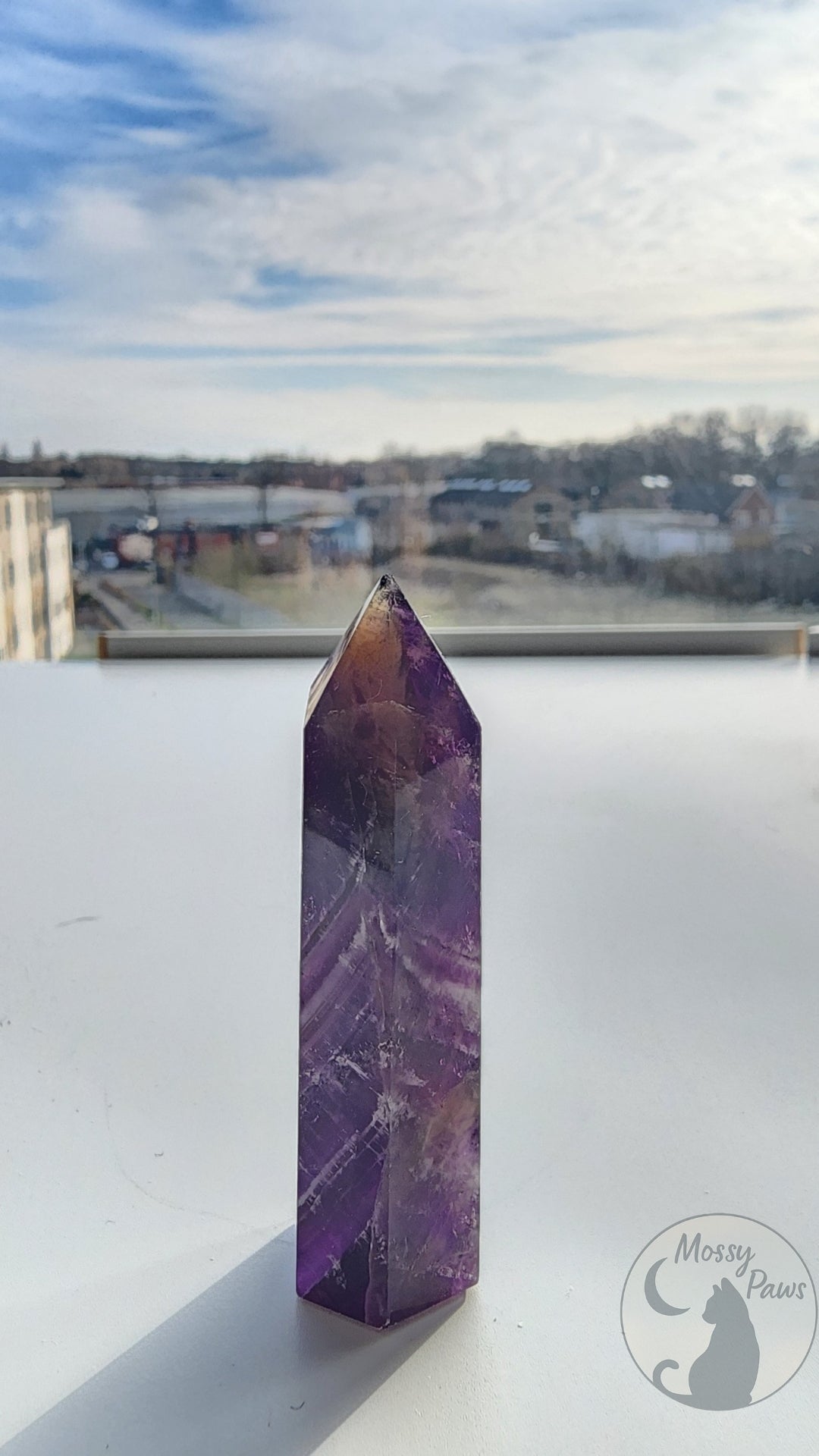 Amethyst Column/Tower – Natural Crystal Ornament
