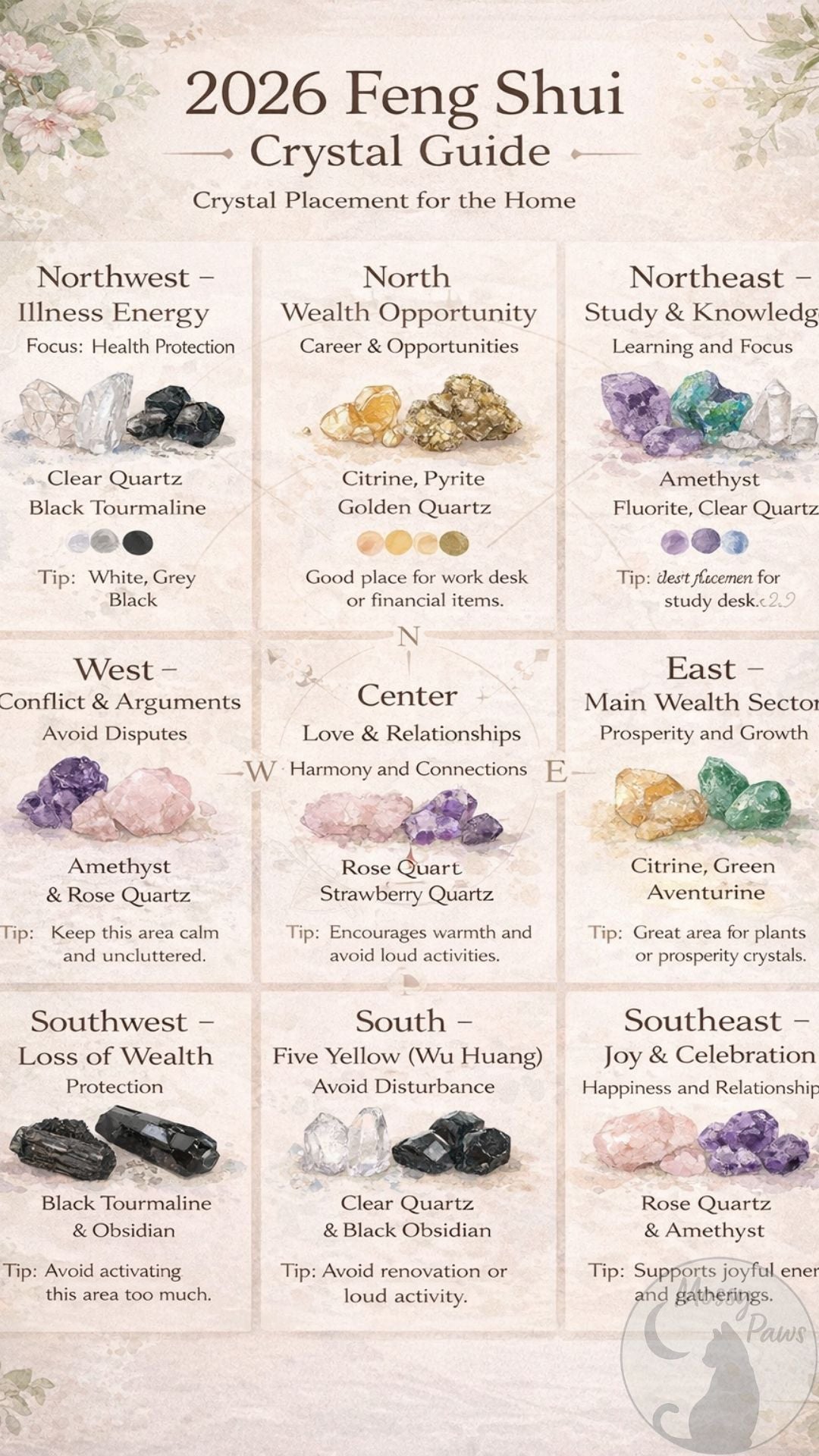 2026 Feng Shui Crystal Placement Guide