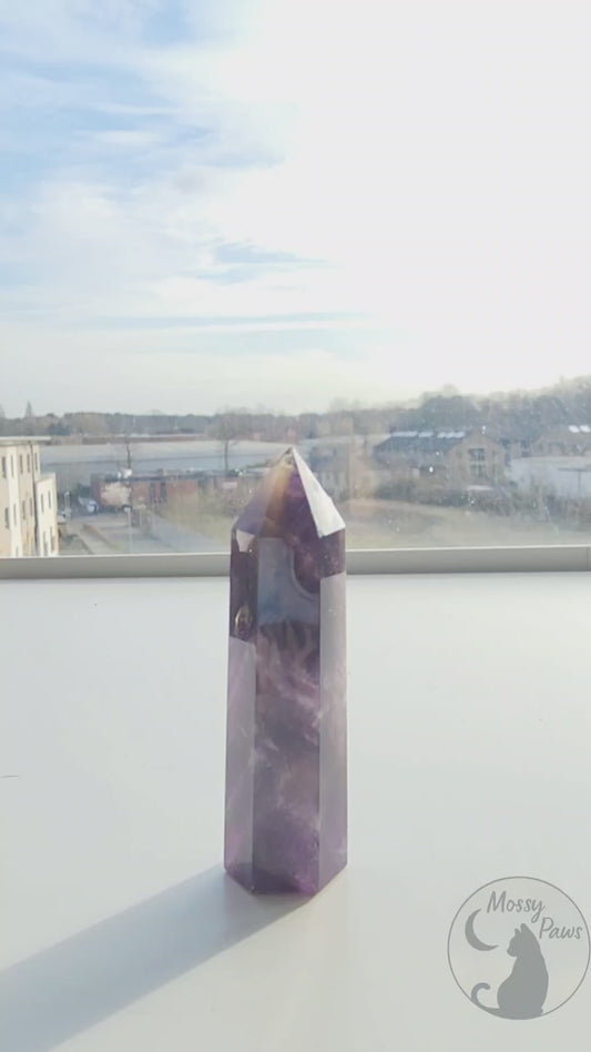 Amethyst Column/Tower – Natural Crystal Ornament